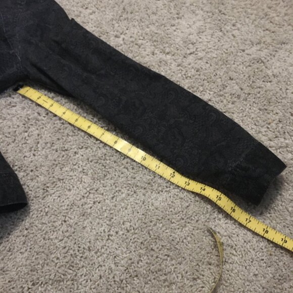 Kenneth Cole Reaction Cotton Paisley & Lace Print Moto Jacket - Picture 16 of 16